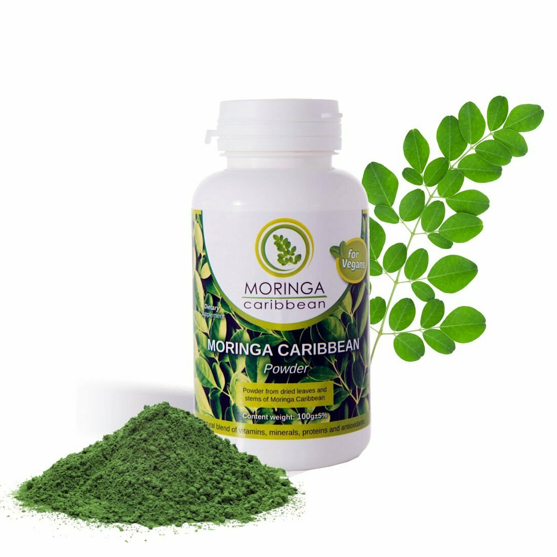 Prášok Moringa Caribbean